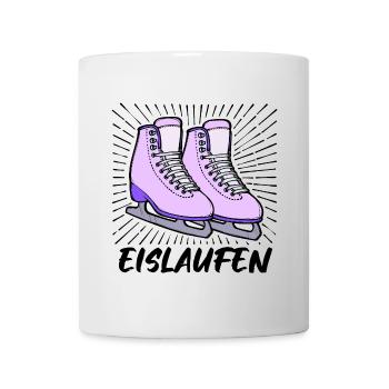 Wintersport Schifahrer Eislaufen Eis Schifahren - Tasse - Weiß - Vorne