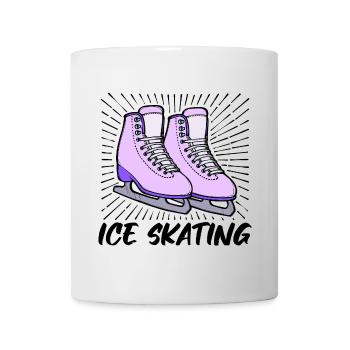 Eislaufen Eishockey Wintersport Schnee Winter - Tasse - Weiß - Vorne