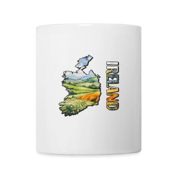Watercolor Map Ireland - Mug - white - Front