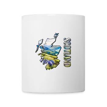 Watercolor Map of Scotland - Mug - white - Front