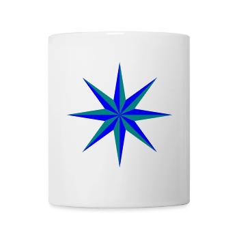 Star narrow - Mug - white - Front