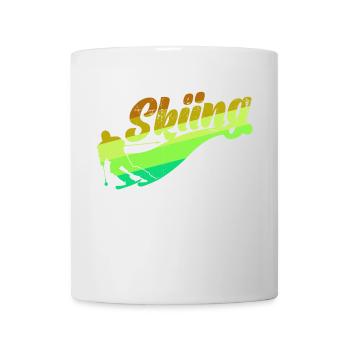 Schifahren Schifahrer Wintersport Pistengaudi - Tasse - Weiß - Vorne
