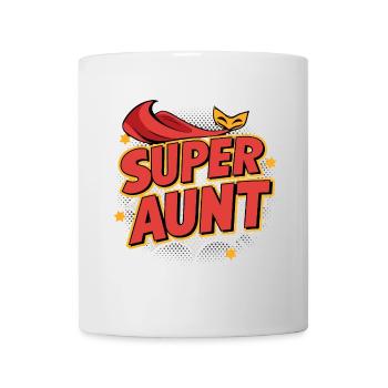 Super Tante - Héroïne de tous les jours en rouge - Mug blanc - blanc - Devant