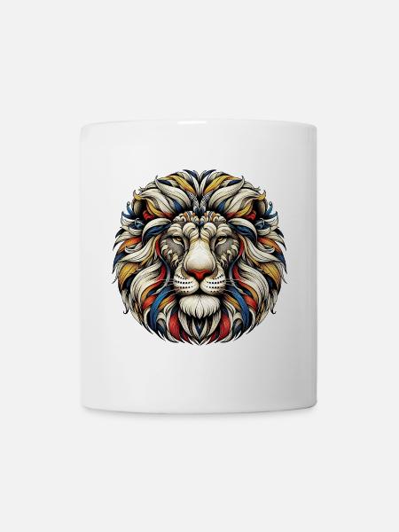 Löwe - Tasse - Weiß