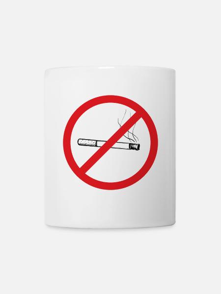 Rauchen verboten! - Tasse - Weiß