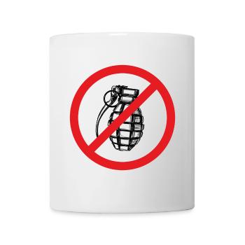 Stop War / Granate verboten! - Tasse - Weiß - Vorne