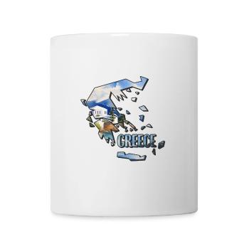 Watercolor Map Greece - Mug - white - Front