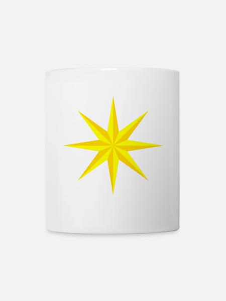 Stern schmal - Tasse - Weiß