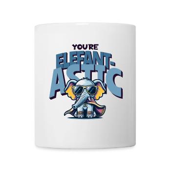 You're Elefantastic - Cooler Elefanten Spruch - Tasse - Weiß - Vorne