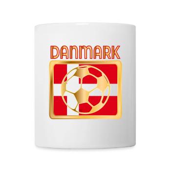 Dänemark Fußball - Tasse - Weiß - Vorne