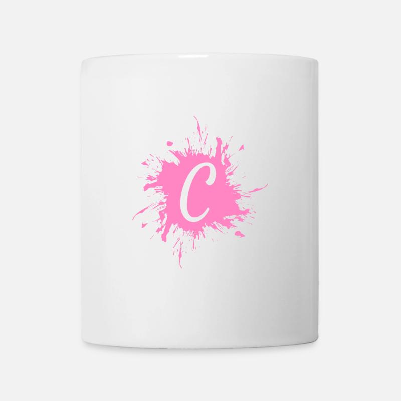 Buchstabe C - Anfangsbuchstabe C - Tasse - Weiß