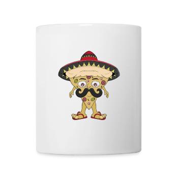 Mexikanische Pizza - Tasse - Weiß - Vorne