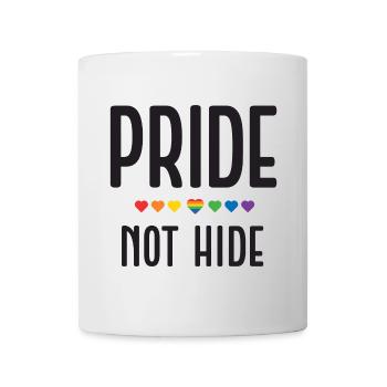 LGBT Pride Month - Pride, Not Hide - Mug - white - Front