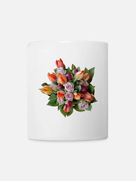 Blumenstrauß – Pastellträume - Tasse - Weiß