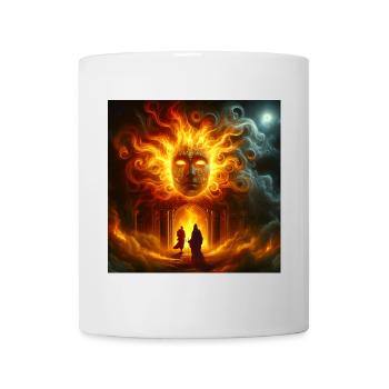 Mythologisches Feuergesicht - Tasse - Weiß - Vorne