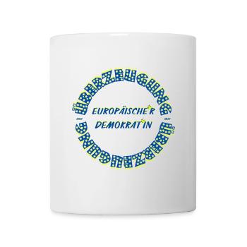 Conviction des démocrates européens : égalité entre les sexes - Mug blanc - blanc - Devant
