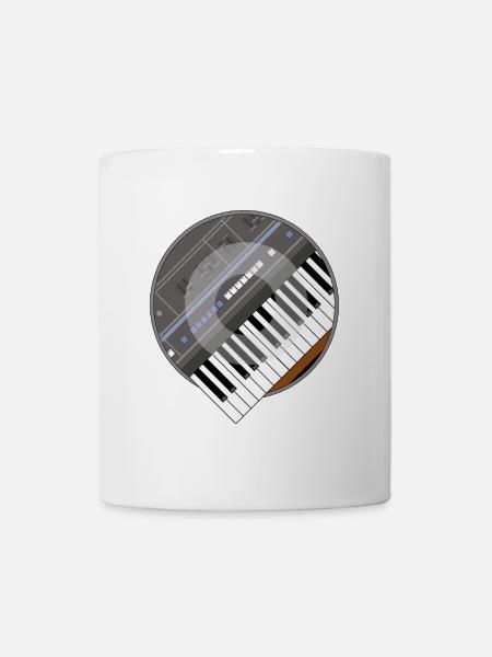 electro synth - Mug - white