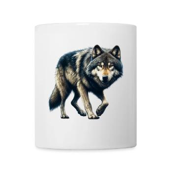 Loup - Mug blanc - blanc - Devant