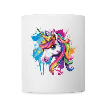 Süßes magisches Graffiti Einhorn - Tasse - Weiß - Vorne