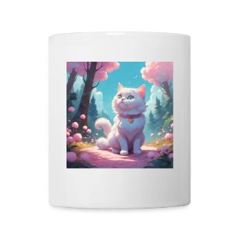 Chaton dans la forêt - Mug blanc - blanc - Devant
