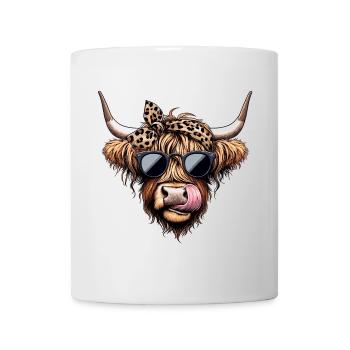 Rockabilly Highland Beef - Stylish and Cool - Mug - white - Front