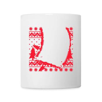 Wintersaison Schifahrer Schifahren Wintersport - Tasse - Weiß - Vorne