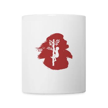 Climbing monkey ascent tree climbing - Mug - white - Front