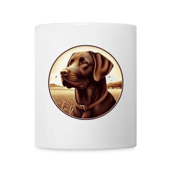The beautiful brown Labrador Retriever - Tasse - Weiß - Vorne
