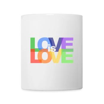 Liebe ist Liebe Pride Typografie - Tasse - Weiß - Vorne