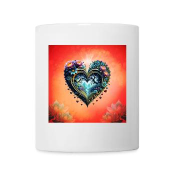 Wunderbares Herz der Natur. - Tasse - Weiß - Vorne