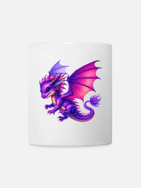 Drache - Tasse - Weiß