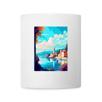 Split Kroatien Vintage Reiseplakat WPA Souvenir - Tasse - Weiß - Vorne