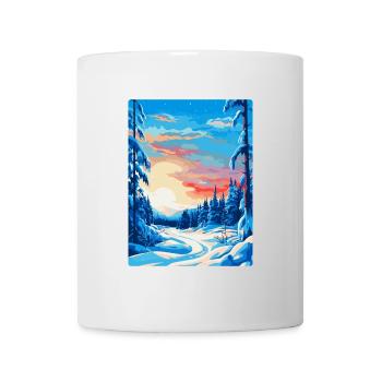 Lappland Finnland Vintage Reiseplakat Souvenir WPA - Tasse - Weiß - Vorne