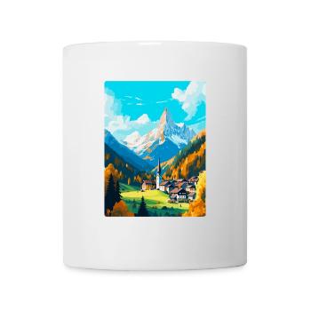 Berchtesgaden Allemagne Affiche de voyage vintage WPA - Mug blanc - blanc - Devant