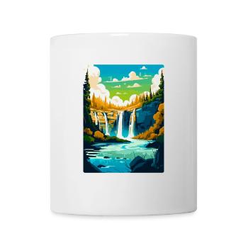 Plitvicer Seen Kroatien Vintage Reiseplakat WPA - Tasse - Weiß - Vorne