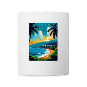Côte D Azur Frankreich Côte d'Azur Frankreich Poster - Tasse - Weiß - Vorne