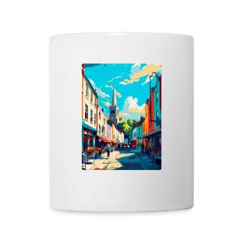 Galway Irland Uk Vintage Reiseplakat Souvenir - Tasse - Weiß - Vorne