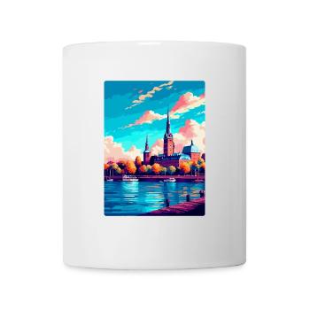 Mainz Deutschland Vintage Reiseplakat WPA Souvenir - Tasse - Weiß - Vorne