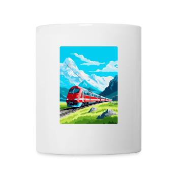 Glacier Express Suisse Affiche de voyage vintage - Mug blanc - blanc - Devant