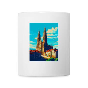 Santiago De Compostela Spain Vintage Travel Poster - Mug - white - Front