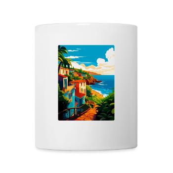 São Miguel Portugal Vintage Travel Poster Souvenir - Mug - white - Front