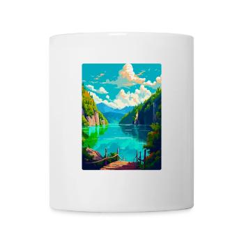 Nationalpark Plitvicer Seen Kroatien Reiseplakat - Tasse - Weiß - Vorne