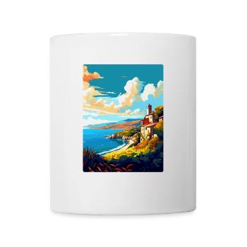Galice Espagne Affiche de voyage vintage WPA Souvenir - Mug blanc - blanc - Devant
