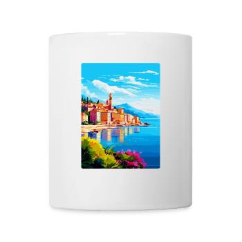 La Spezia Italien Vintage Reiseplakat Souvenir WPA - Tasse - Weiß - Vorne
