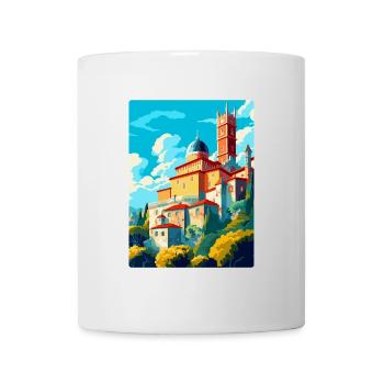 Sintra Portugal Affiche de voyage vintage Souvenir WPA - Mug blanc - blanc - Devant