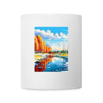 Oulu Finlande Affiche de voyage vintage WPA Souvenir - Mug blanc - blanc - Devant