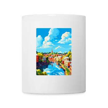 Turku Finland Vintage Travel Poster WPA Souvenir - Mug - white - Front