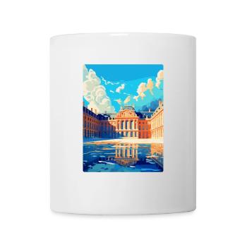 Versailles Frankreich Vintage Reiseplakat Souvenir - Tasse - Weiß - Vorne