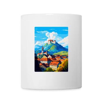 Ljubljana Slovenia Vintage Travel Poster Souvenir - Mug - white - Front