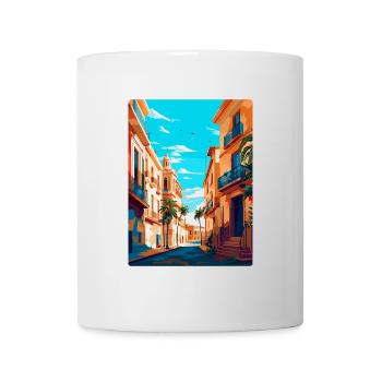 Valencia Spanien Vintage Reiseplakat Souvenir WPA - Tasse - Weiß - Vorne